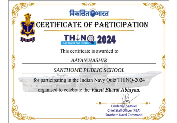 INDIAN NAVY QUIZ THINQ - 2024